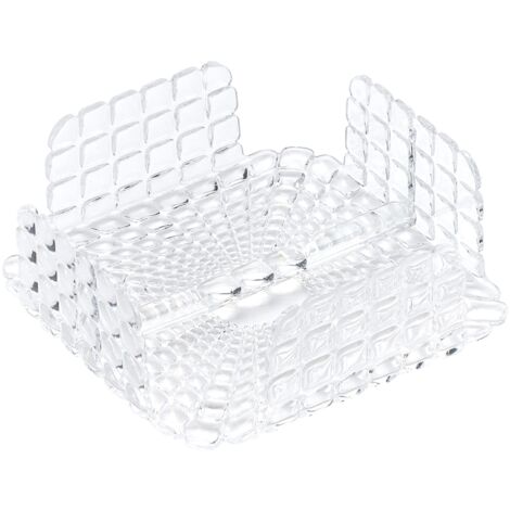 Guzzini - Tiffany, Portatovaglioli Orizzontale Quadrato con Barra Ferma Tovaglioli - Trasparente, 20 x 20 x h7,3 cm - 19870000 (1/3)