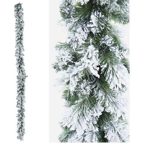 Boa Decorativo Cermis Innevato Altezza 270cm (4 Pezzi) (1/3)