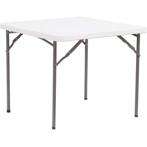 Tavolo Catering pieghevole86x86 H 74 Bianco (1/2)