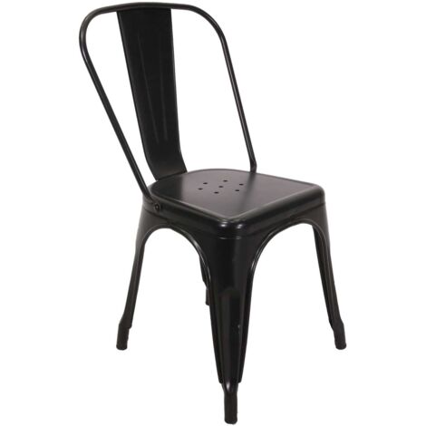 Sedia ferro new bristol nero cm 43x43h45/84 (1/5)