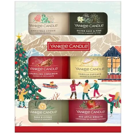 YANKEE CANDLE Confezione regalo 6 candele mini in vetro
