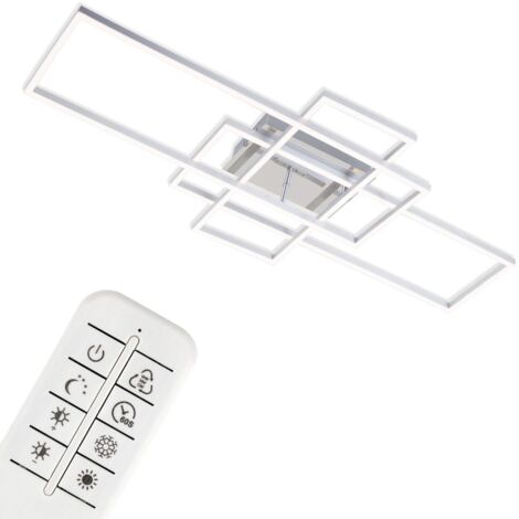 Briloner applique plafoniera cct led 104 cm 2x19w 2500lm cromo