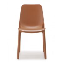 SEDIA GINEVRA colorata per esterni/interni confezione da 6 pezzi terracotta