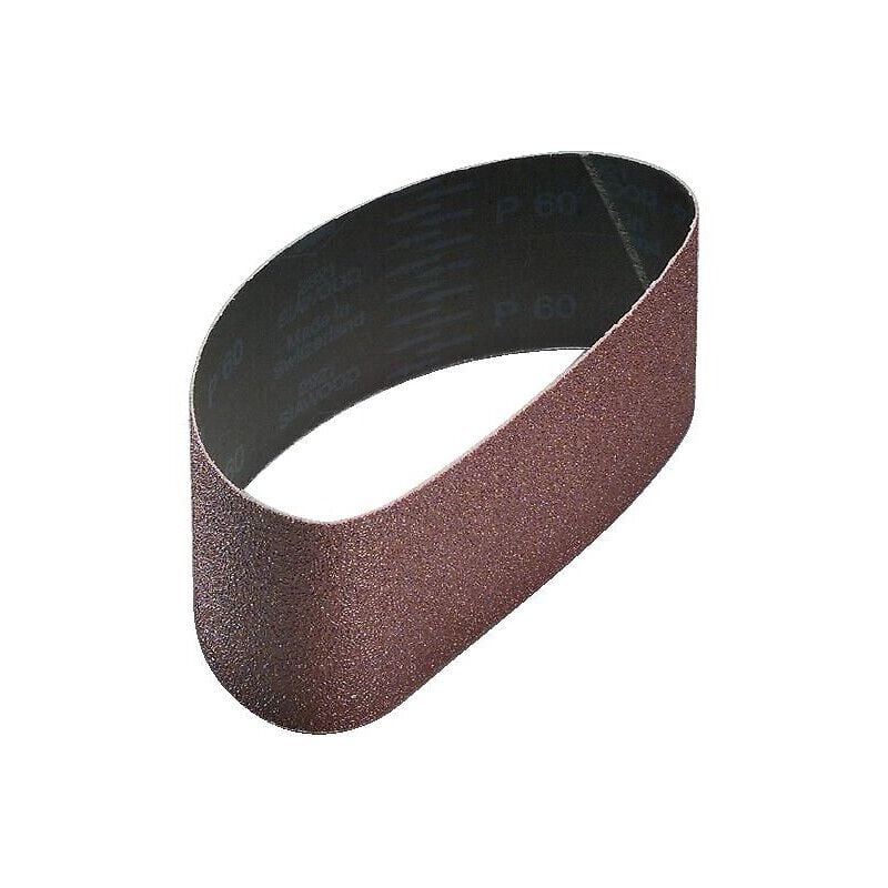 Abrasifs en bandes courtes toile coton grains oxyde d'alumine 2920 Siawood x 100x610 mm grain 60 en boîte de 10 - SIA