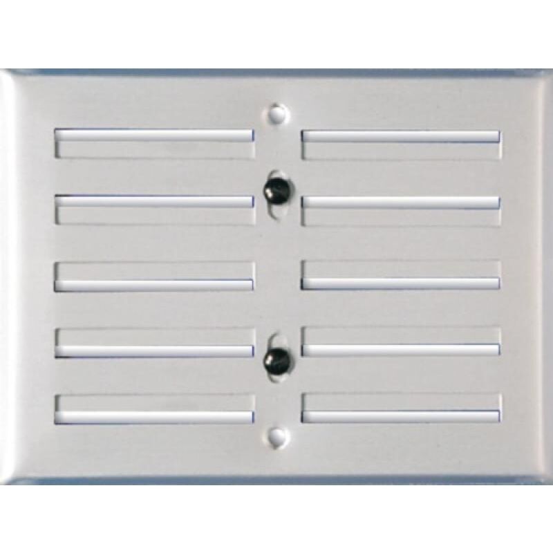 Grille D'aération Métallique Réglable AUTOGYRE - Alu Anodisé - 175x70 Mm - Neuf