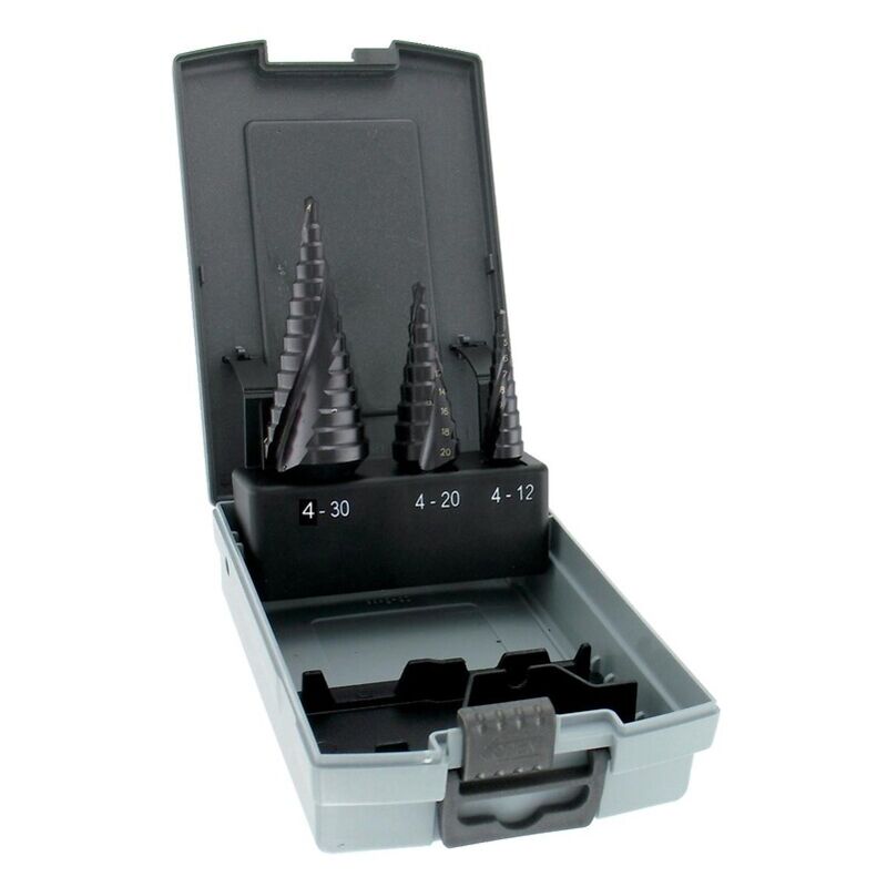 Coffret de 3 forets étagés HSS-E5 - TIVOLY