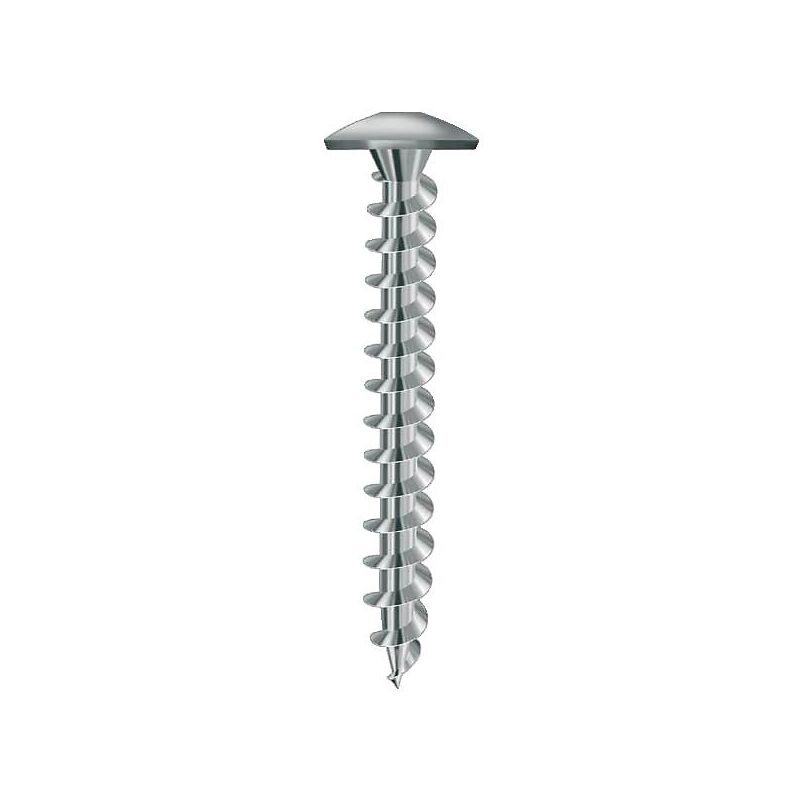 Vis de penture empreinte Torx acier zingué blanc entièrement filetées, dimensions 7 x 40 en boîte de 100 pièces - VISWOOD