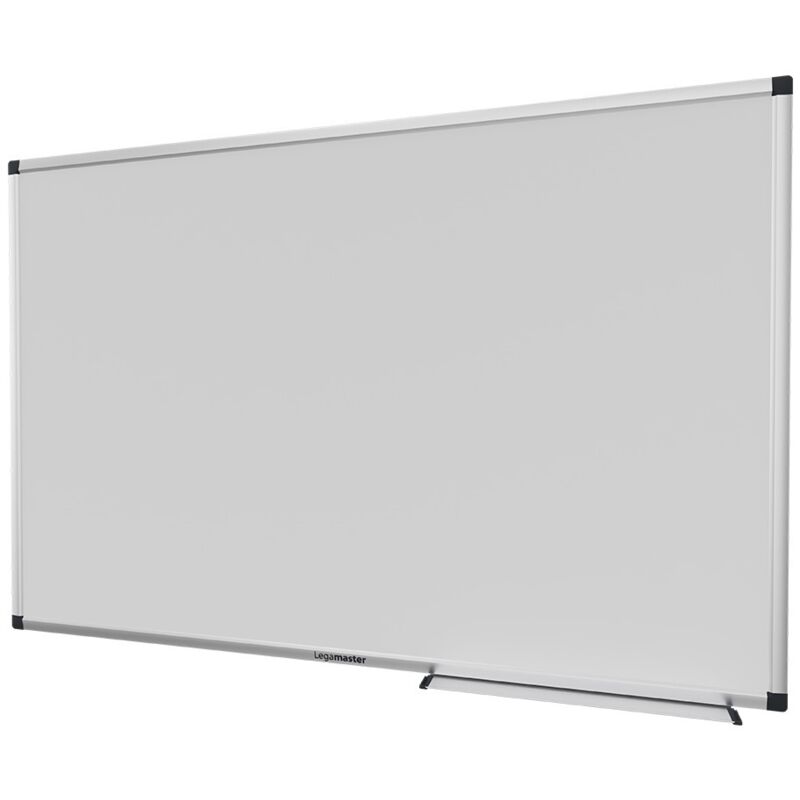 Tableau Blanc Magnétique BoardsPlus Economy 120x90 Cm - Surface Acier Laqué Effaçable à Sec, Cadre Noir Tech Alloy