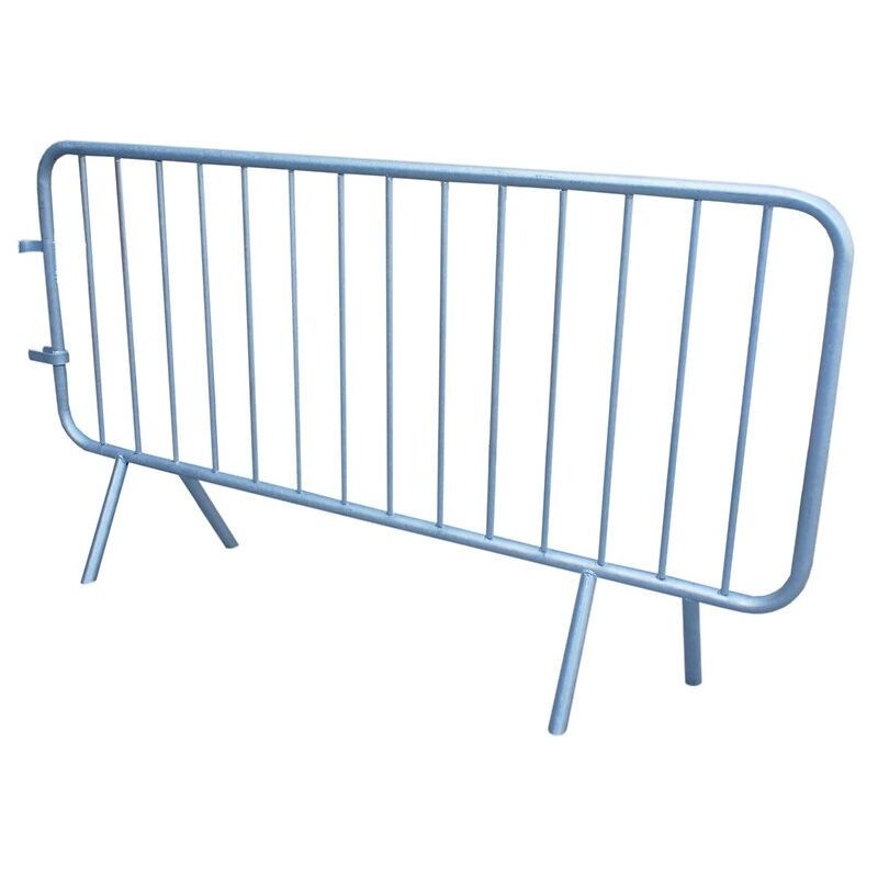 Barrière de police acier galva 14 barreaux, encadrement tubes Ø 35mm barreaux 16mm longueur 2m lot de 10 pièces - VISO