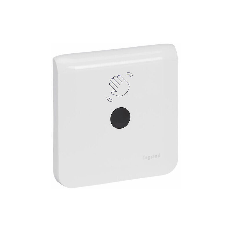 Interrupteur sans contact Mosaic pour commande de porte 2 modules blanc antimicrobien - LEGRAND
