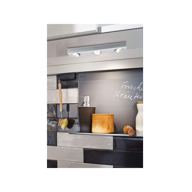 Réglette LED 3 spot à pile AAA 3x0,18W - Paulmann
