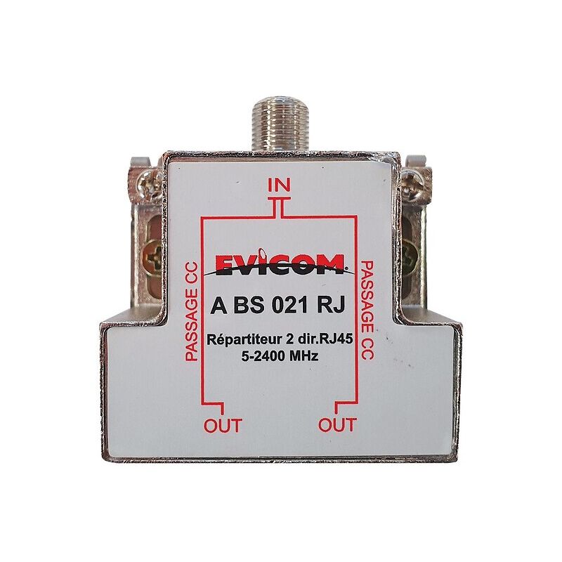 Répartiteur ULB 2 Directions Triax SCS-2 - 5 à 2400 MHz Avec Passage DC