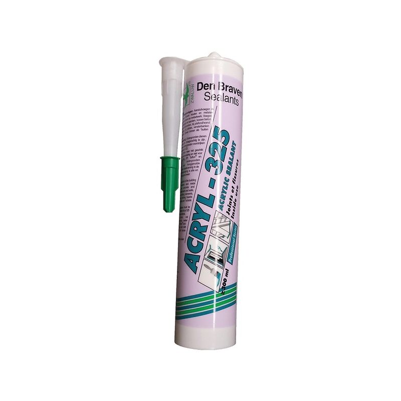 Mastics acrylique Acryl 325, coloris chêne, cartouche de 300 ml - DEN BRAVEN