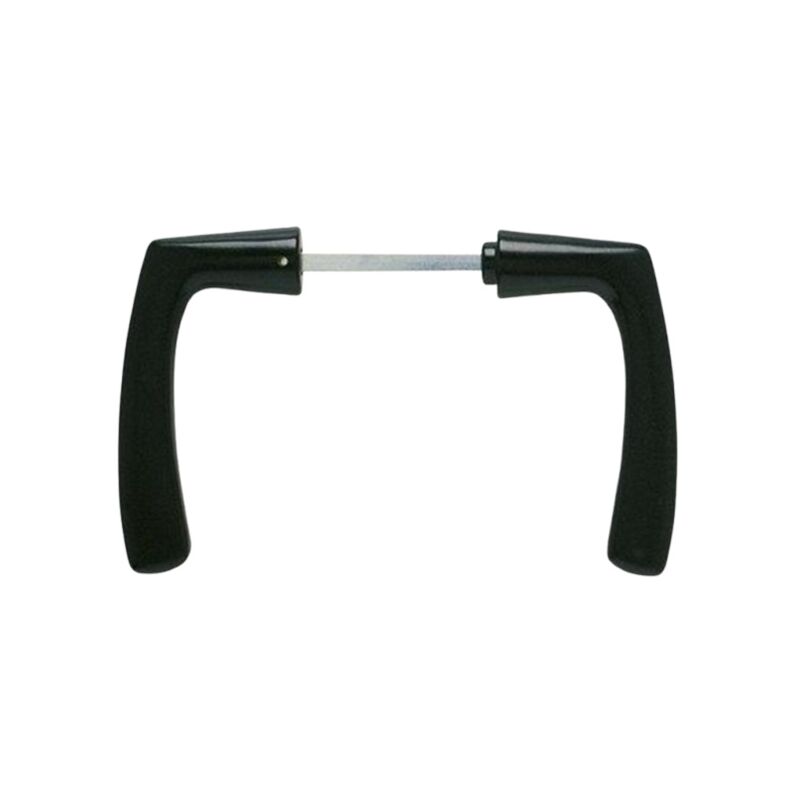 Béquille double pour porte. portail et grille PORTALISNOIR1P - Section du carré : 8 mm - Longueur du carré : 110 mm - Portée : 1 m et 2 m - DUBOIS INDUSTRIES
