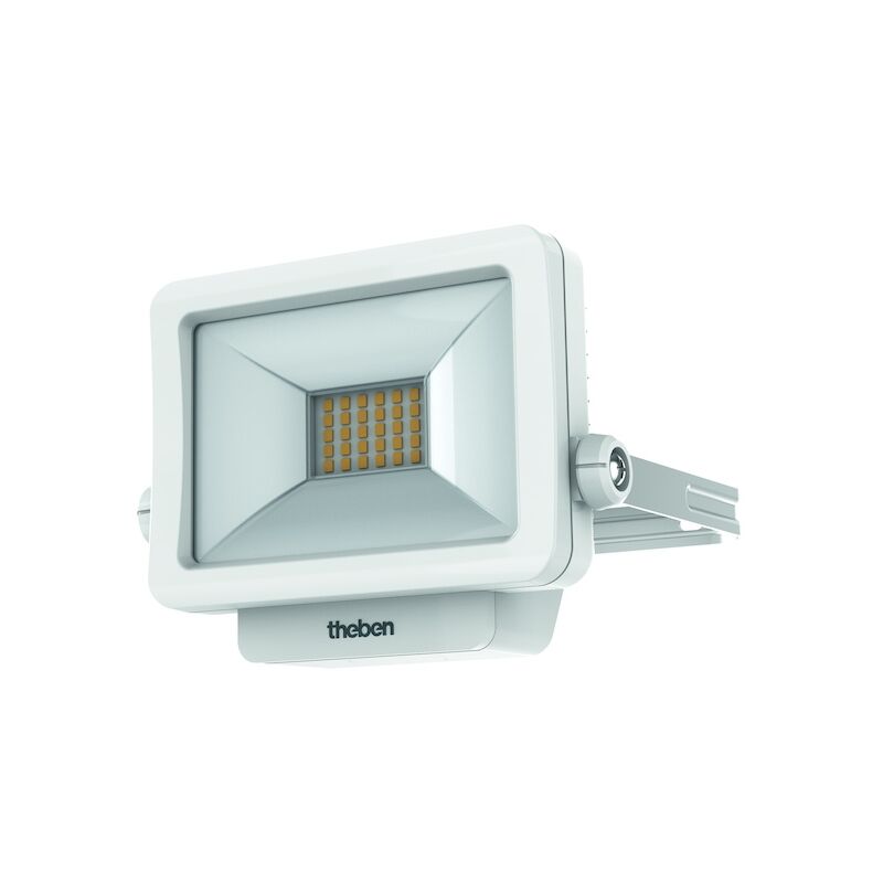Projecteur LED THELEDA B10L avec fixation - 1100 lm - 3000 K - 152 x 95 x 29.5 mm - blanc - THEBEN