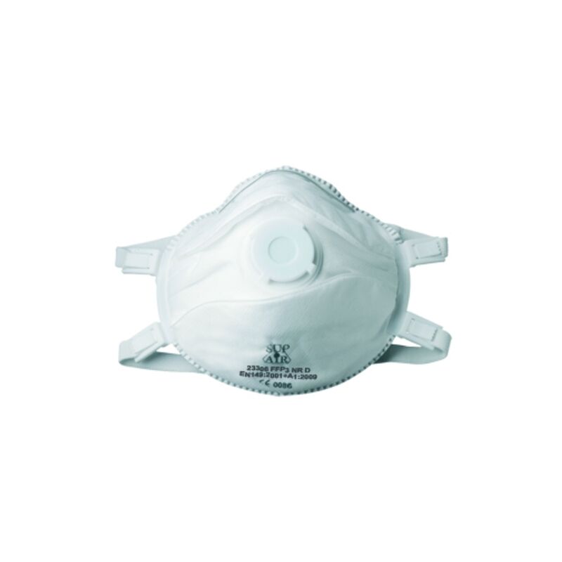 Masque coque à usage unique NR D valve premium FFP3 NR D - boîte de 5 - COVERGUARD