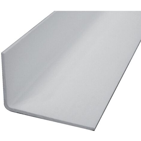 Cornière inégale profil en L asymétrique PVC 2,6m – Finition blanche 30 x 60mm – Pour chantiers humides et espaces confinés – Prunier