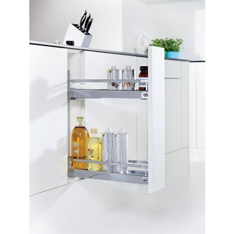 Coulissant porte bouteilles-épices pour meuble de 150 mm - Arena Style - finition Anthracite - KESSEBÖHMER FRANCE