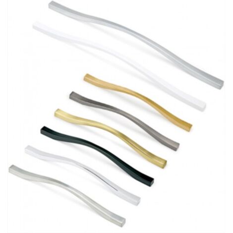 Poignée Fluid 6822 zamak. entraxe 192-224 mm. longueur 236 mm. finition blanc mat - JUAN JOSE VERGES/ACDE