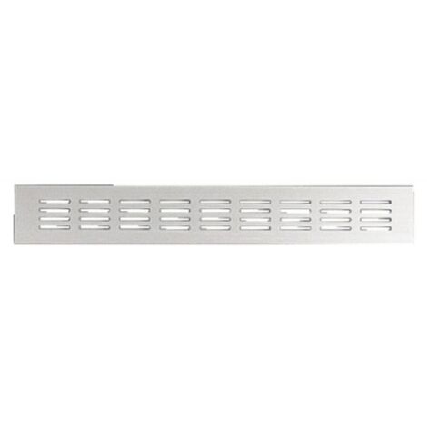 Grilles d'aération pour ameublement - à encastrer - en aluminium anodisé blanc H80xL400mm - RENSON (1/5)