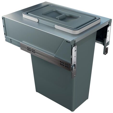 POUB.GRDE CAPACITEE 35L/400 /GRIS HT53,5/P47,8/L36,2 MM. A/COULISSES