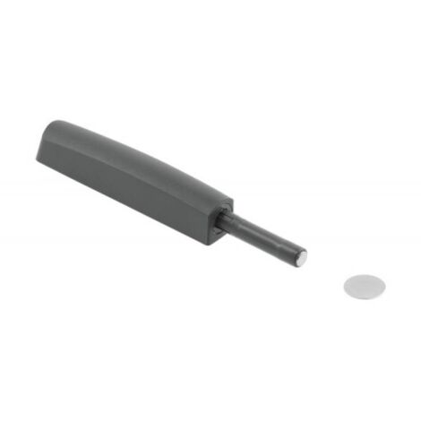 Butée universelle Push-latch - course 37 mm - à visser - anthracite - avec plaque magnétique - SYNERCIA