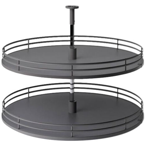 Plateaux tournants rond Ellite - 830BE - Ø plateau 705 hauteur 670 mm - anthracite - INOXA