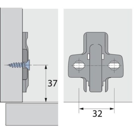 EMBASE CRUCI.À.VISSER D5 X10 - HETTICH