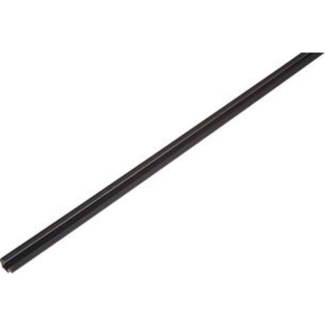 Hettich – Profil de roulement et de guidage pour rail de porte coulissante 4000 mm noir – Capacité 15 kg – Compatible SLINE LINE 55 PLUS