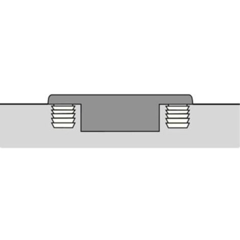Charnières invisibles 110° - Intermat 9943 - boîtier à enfoncer - entraxe 52 mm - coudure 9,5 mm - HETTICH