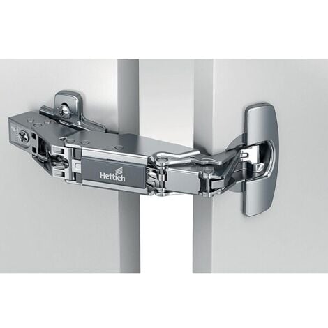 Charnières Sensys non amorties - 165° - montage rapide fix - entraxe 52 - coudure 0 (B12,5) - HETTICH