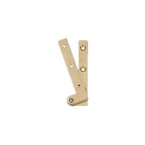 Pivots coudés avec doubles lames - laiton poli longueur 80 mm gauche - A LENNE