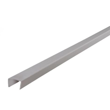 Nordlinger – Bande de chant PVC blanc 19mm – Profil U rigide – Longueur 2,75m pour finition soignée – Adaptée pour placage panneaux
