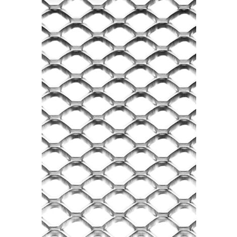 Duval – Métal déployé aluminium anodisé argent 1 x 2 m – Épaisseur 0,8 mm – Légèreté et résistance pour applications professionnelles (1/3)