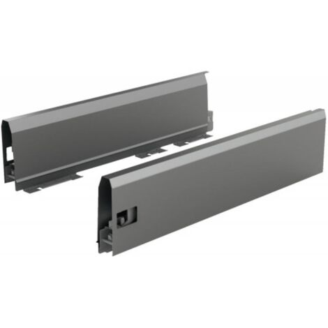 Set HETTICH ArciTech pour tiroir H.126 mm - L.550 mm - Anthracite - 9150498