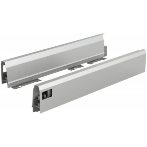 Côté de tiroir double paroi ARCITECH hauteur 94 mm argent longueur 270 mm - HETTICH