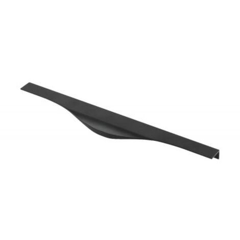 Poignée profil en aluminium PICADO - entraxe 256 mm - longueur 296 mm - finition noire - SYNERCIA (1/5)