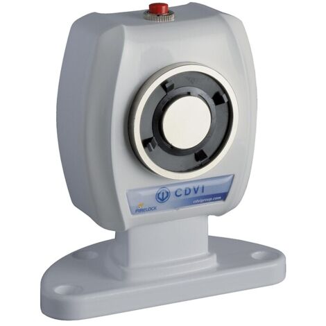 ventouse magnétique rupture - 20 kg - 24 volts - sur pied - cdvi virp20245048