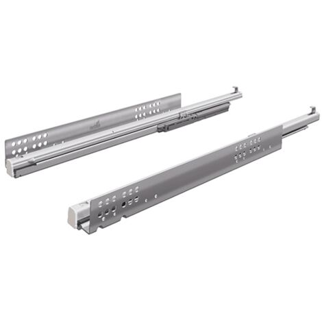 Paire de coulisse Quadro V6 avec Push to open, 450 mm, charge 30 kg, à gauche et à droite - HETTICH - 9135991