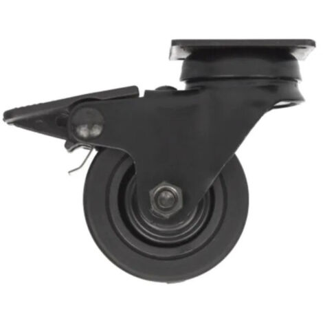 Roulette design Novo pivotante à platine -avec frein - diamètre 75 mm - charge 50 kg - Interges (1/5)