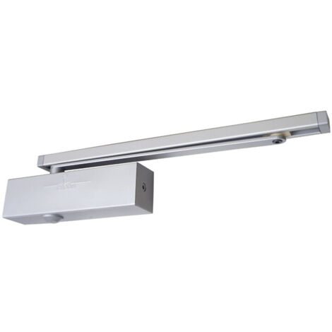 Ferme-porte GROOM 3400 Reverse avec frein à l'ouverture - Bras anti-vandalisme - Blanc 9016 - GR345710