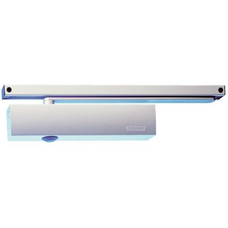 Geze – Bras à glissière pour ferme-porte TS 5000 L – Force de fermeture EN 1154 – Côté opposé paumelles – Finition blanc RAL 9010