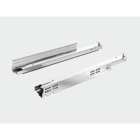Coulisse Actro 5D pour tiroir bois avec amortissement Silent System - charge 70 kg - longueur 650 mm - 1 paire - HETTICH (1/5)