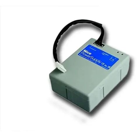 Nice – Batterie 24V pour motorisation de portail avec chargeur intégré – Alimentation pour moteurs Hopp, Hyke, Robus – PS124