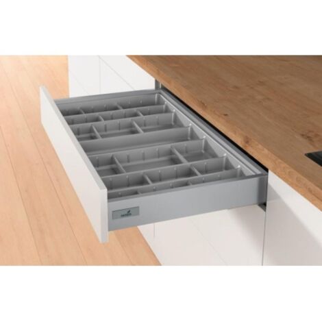 Range-couverts OrgaTray 590 - profondeur 470 mm - largeur du meuble 900 mm - anthracite - HETTICH
