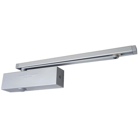 Ferme-porte GROOM 3500 Reverse avec frein à l'ouverture - Bras anti-vandalisme - Blanc 9016 - GR355510