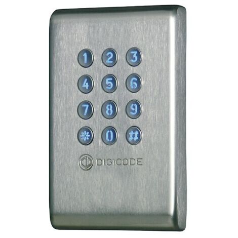 Clavier électronique à code digital KCIENSBP – Alimentation 12-24V AC/DC – Pose en saillie – Résistance au vandalisme – Clavier lumineux 12 touches – Cdvi