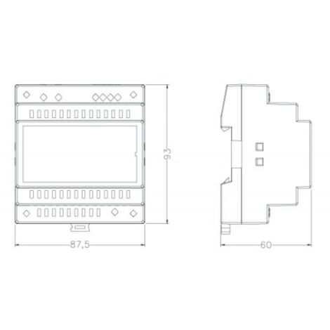Alimentation rail DIN 3M 230V AC / 12V DC (12-14V) / 3,5A