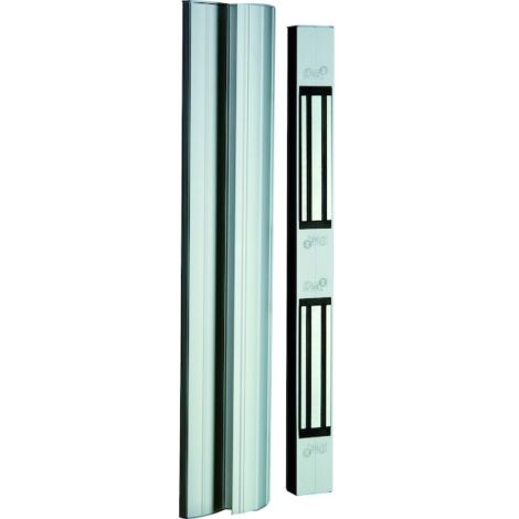 Bandeau ventouse électromagnétique 2500mm – Force de maintien 2 x 400 kg – Installation rapide avec profils pré-percés – Pour espaces confinés – Cdvi - BO 800 RN