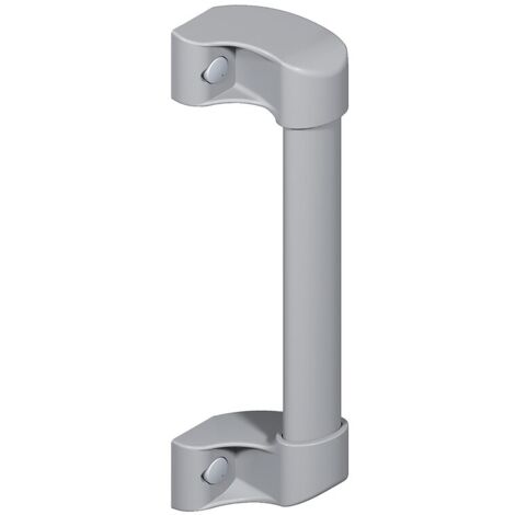 La Croisee Ds – Poignée de fenêtre coulissante en aluminium gris alu – Hauteur 203 mm – Entraxe 170 mm – Pour châssis coulissants (1/2)